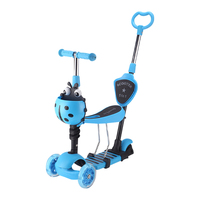 Trottinette multifonction 5 en 1 pour enfants, trois roues, trottinette à pousser 3 en 1, jouets pour bébés