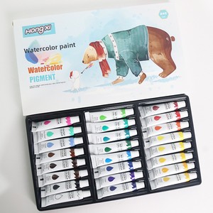 Ensemble de peinture à l'aquarelle et à la <span class=keywords><strong>gouache</strong></span> Hongxi, boîte d'art non toxique, tubes de 6 ml et 12 ml, lavable, pour débutants, enfants, toile et papier - Product Image 2
