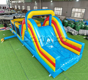 Carrera de obstáculos inflable comercial personalizada de fábrica, carrera al aire libre, juego deportivo, parque de atracciones, carrera de obstáculos - Product Image 3