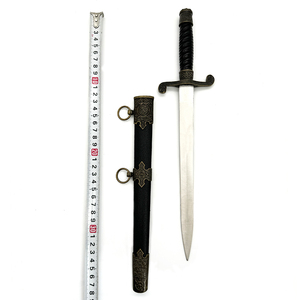 7007R Épée Ornée Style Européen Lame Terne Collection Cadeau Renaissance Foire Cosplay Épée Courte Historique avec Fourreau - Product Image 5