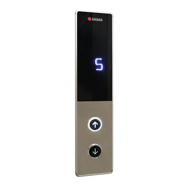 Hochwertiges Sigma 40 × 10 × 2,5 cm Rundknopf-Elevator-Touchscreen Cop-Lop-Bildschirm für Aufzug