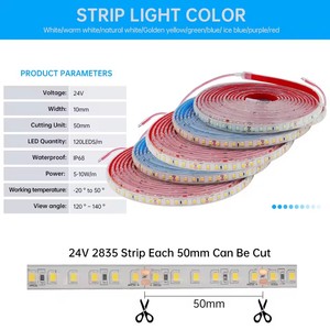 Bande <span class=keywords><strong>LED</strong></span> en silicone 24V <span class=keywords><strong>IP68</strong></span> 120LEDs/m 2835 <span class=keywords><strong>Ruban</strong></span> <span class=keywords><strong>LED</strong></span> étanche et flexible parfait <span class=keywords><strong>pour</strong></span> les environnements humides comme les piscines et les spas - Product Image 6