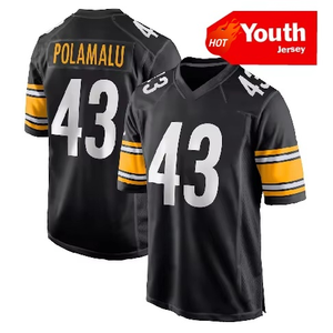 युवा पिट्सबर्ग शहर #90 वाट #43 पोलामालू 4 # मेटाप्लर 8 # रोजर्स अमेरिका ने उच्च गुणवत्ता वाले लघु 100% पॉलिएस्टर फुटबॉल - Product Image 6