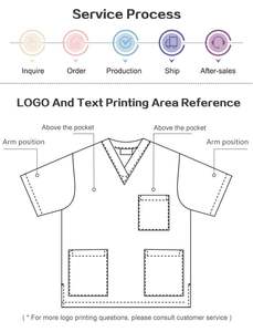 Uniformes de Enfermería para Mujer, OEM, Tejidos con Spandex, con Logotipo Personalizado para Doctores y Enfermeras - Product Image 2