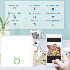 เครื่องพิมพ์ความร้อนพกพา Jumon X6 รุ่นมินิ ใช้แบตเตอรี่แบบชาร์จได้ ประสิทธิภาพสูง สำหรับพิมพ์บาร์โค้ด เหมาะสำหรับนักเรียน ขนาดพกพา - Product Image 4