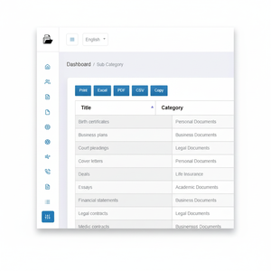 Sistema de software de gestión de documentos personalizado en línea con Integraciones - Product Image 1
