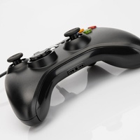 Manette filaire ABS 360 HYT pour Xbox360/PC/Android//Smart TV, moteur de vibration, bouton turbo, détection de mouvement, fonctions complètes