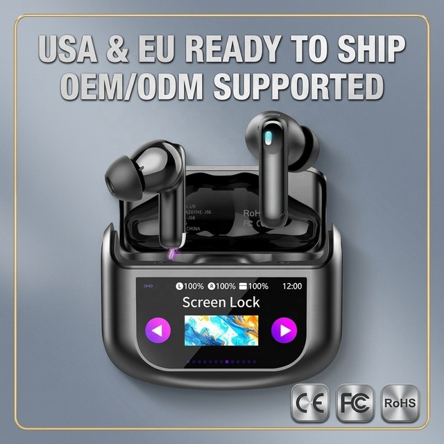 Wireless ANC Headphones BT V5.4 Noise Cancelling TWS Earbuds HE-076D Gaming Headset IPX4 for US Europe Trending Market