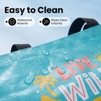 Sac tissé en polypropylène personnalisable, écologique et recyclable, sac de shopping tissé grande capacité