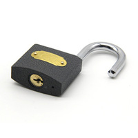 Serrure de sécurité extérieure personnalisée Super chinoise, cadenas en fer noir de 60mm, OEM, Offre Spéciale