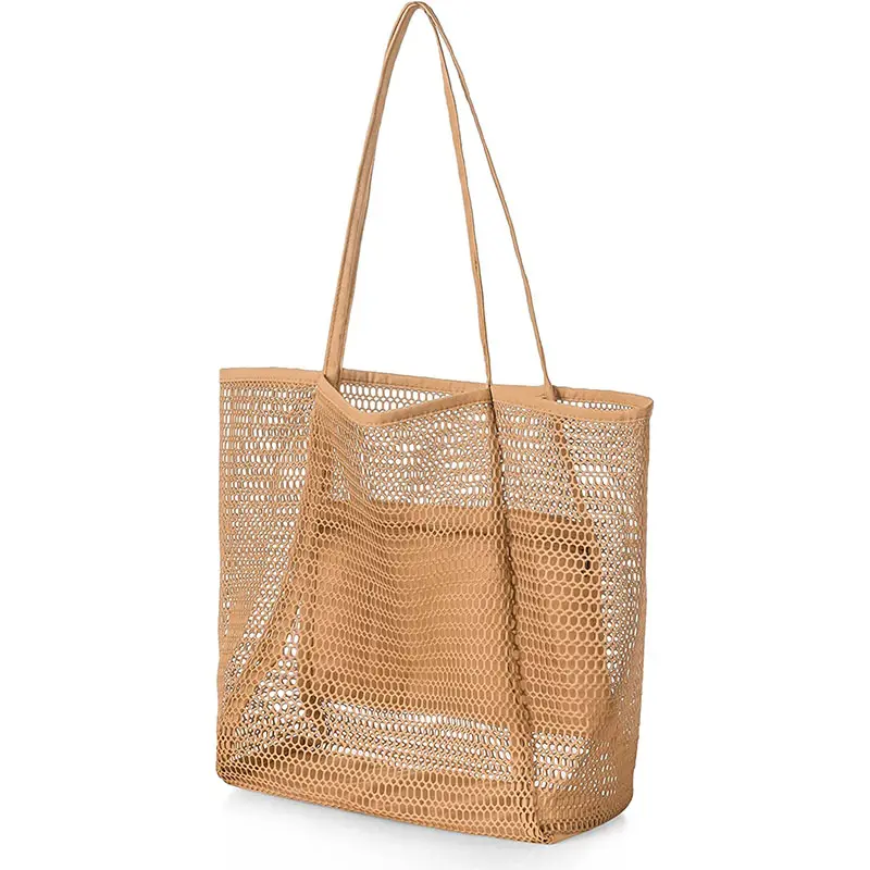 Customized Professional Custom Wholesale Large Capacity Mesh Clear Designer Fashion Beach Bags for Women