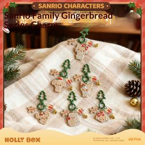 Gingerbread Man Pendant Schoolbag Keychain Kulomi <strong>Kitty</strong> Big Ear Dog Christmas Gift Plastic - Product Image 5