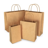 Petite entreprise à bas prix pain nourriture poulet à emporter Burger déjeuner boisson café brun cadeau artisanat 12*10*22 sac en papier emballage