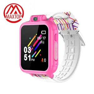 Maxtop مخصص الاطفال لعبة ساعة ذكية Ce بنفايات كاميرا اللمس الرياضية اللياقة البدنية لغز لعبة الاطفال ساعة ذكية للأطفال