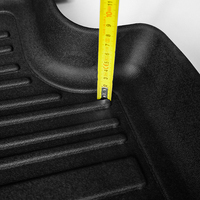 Tapis de sol de voiture 3D TPE de luxe Easy Clean, épaisseur 2,5 mm, toutes saisons, ensemble de 3 pièces, compatible avec Toyota Hilux 2015-2025
