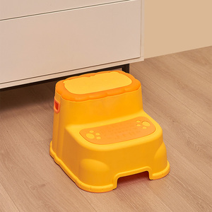 Detachable Double <strong>Step</strong> Lion-Design Plastic Toilet Stool Toddlers Potty Training Light Feature Product <strong>Baby</strong> Bath - Product Image 5