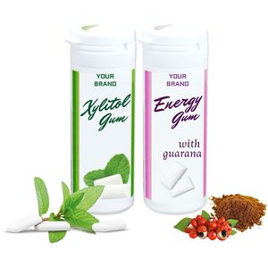 Chicle ChewyTexture sin azúcar de <span class=keywords><strong>café</strong></span> y <span class=keywords><strong>menta</strong></span> con extractos de guarna Chicle antihipnótico - Product Image 3