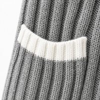 Ensemble de tricots pour femmes avec logo personnalisé, col montant, manches longues, coupe ample, couleur unie, décontracté, hiver, en acrylique, usine OEM & ODM