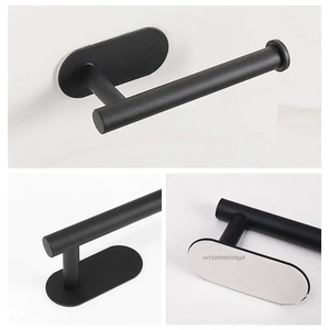 Portarrollos de papel higiénico autoadhesivo para baño, portarrollos de papel higiénico sin taladrar - Product Image 5