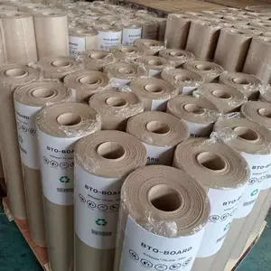 Construction of water resistant mixed pulp waste paperboard impact resistant waterproof floor protective paper