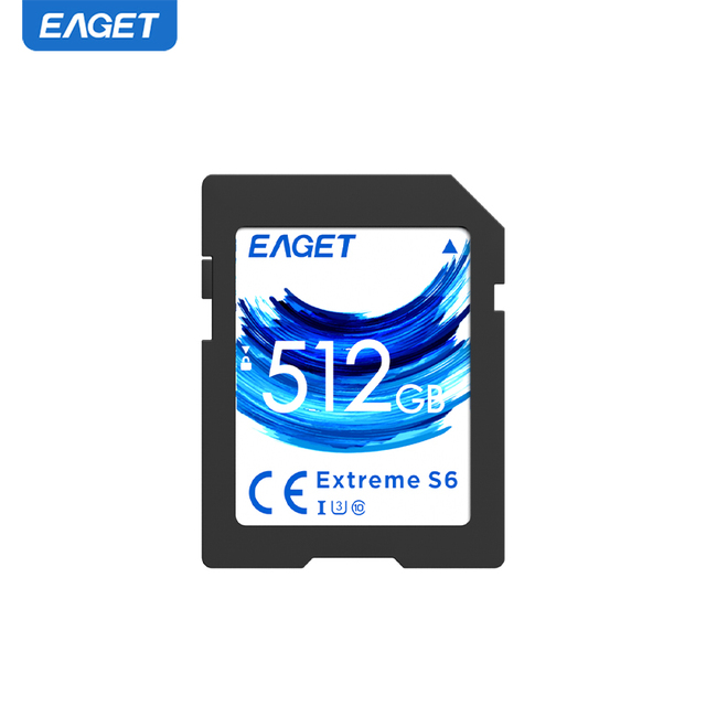 EAGET S6-1 Carte Sd TF Card 32GB/64GB/128GB/256GB/512GB for Phone Radio Camera Plastic Tarjeta Sd Mini TF Plastic Memory Card
