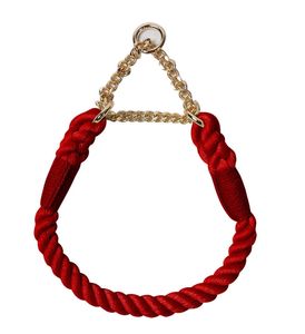 Laisse et collier de chien tressés à la main colorés mains libres Laisse et collier en corde de coton de luxe personnalisés - Product Image 6