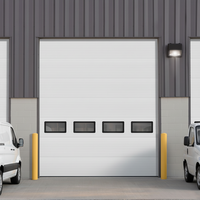 Portes coulissantes industrielles automatiques à enroulement avec isolation thermique, finition acier moderne pour atelier et entrepôt
