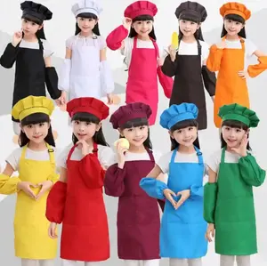 Venta niños dibujo delantal transpirable niños pintura delantales niños arte velcro espalda acogedor delantal pintura niños - Product Image 3