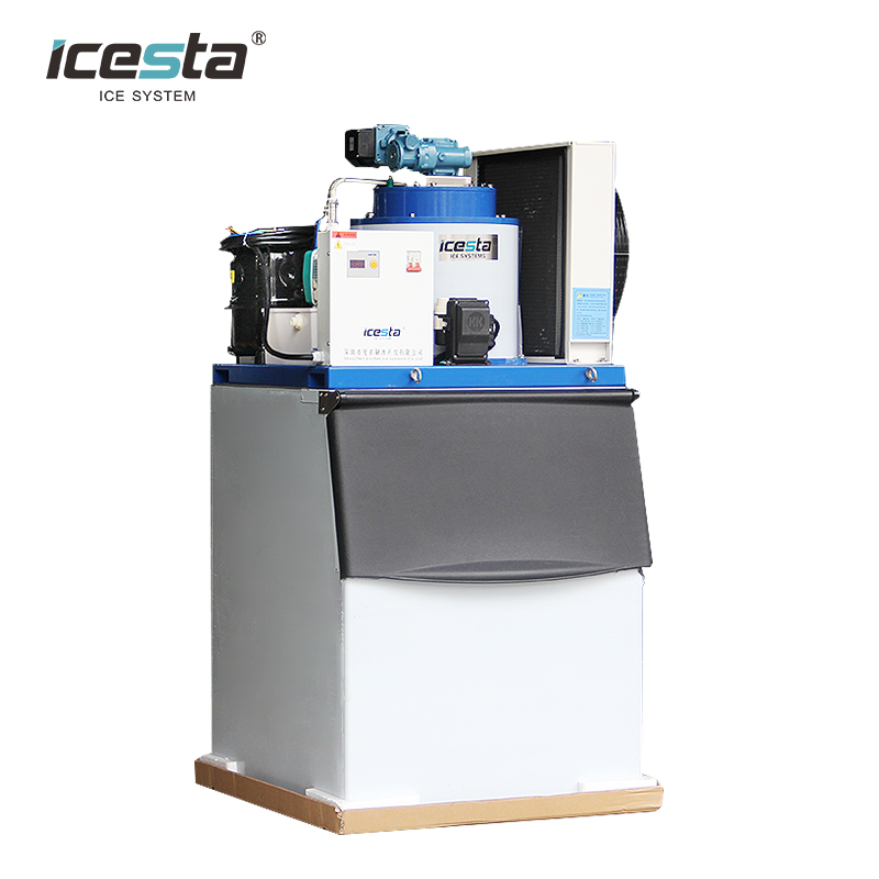 Icesta 500Kg 1 Ton Industrial Commercial Flake Ice Making Maker Machine For Sale Machines