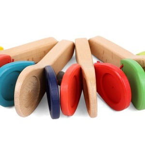 Castagnettes en bois en gros pour enfants, instrument de musique à main, jouet de percussion créatif pour la musicalité des enfants - Product Image 3