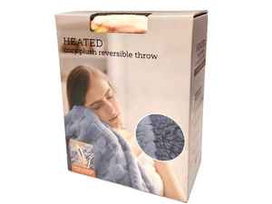 Couverture chauffante électrique en tissu polaire de luxe de haute qualité, utilisation hivernale, 5 niveaux de chauffage, arrêt automatique 4H - Product Image 5