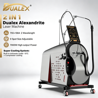 Appareil de beauté laser Perfectlaser Alexandrite 755nm 1064nm, sortie d'énergie stable, haute sécurité, appareil d'épilation laser