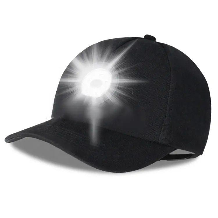 عالية الجودة رخيصة مخصص الأزياء Led قبعة الصلب قبعة مع مصباح ليد Led قبعة بيسبول