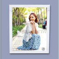Cadre photo en verre BL-01 de haute qualité pour sublimation, cadre photo vierge en verre, décoration de table