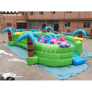 Pvc rùa công viên Inflatable thư bị trả lại kết hợp nhảy nhà Khủng Long Thiên Đường Trampoline <span class=keywords><strong>Combo</strong></span> cho ngoài trời - Product Image 3