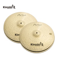 2026 Kingdo B20 Artist Modern Electric Drum Cymbal Set 100% Hand-Made Five-Piece High Quality Gong Golden Professional Sound