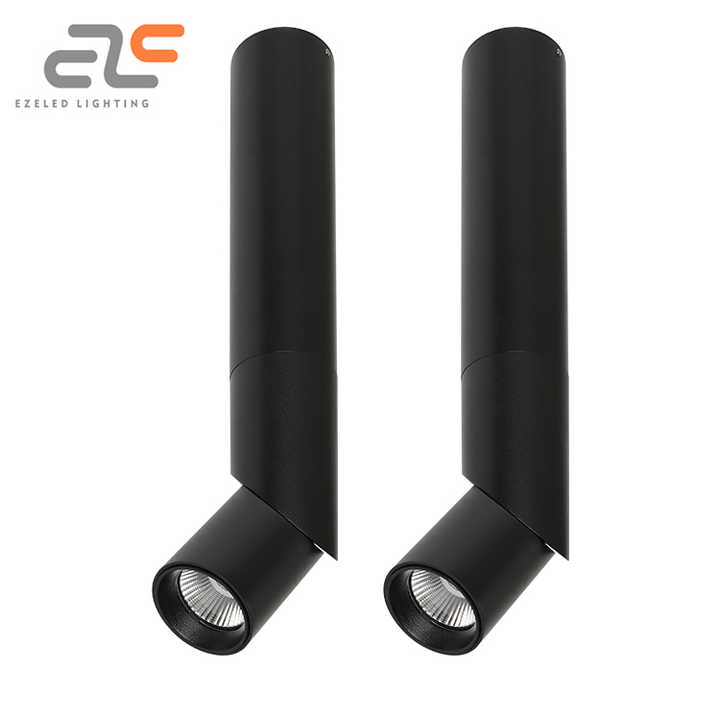 EZELED lampu sorot Led, Modern dapat diredupkan hemat energi hitam permukaan lipat rumah Hotel Mall Showroom dapat disesuaikan lampu sorot Cob