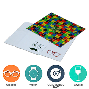 Chiffon de nettoyage pour lunettes en microfibre à séchage rapide, antimicrobien, lavable - Product Image 6