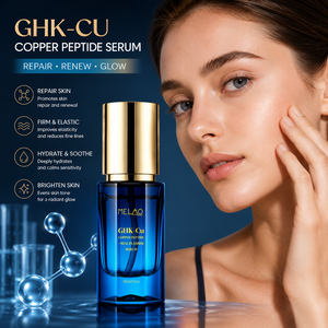 Sérum <span class=keywords><strong>anti</strong></span>-âge réparateur et éclaircissant pour peaux sensibles, marque privée, avec GHK-Cu, peptide de cuivre et niacinamide - Product Image 1