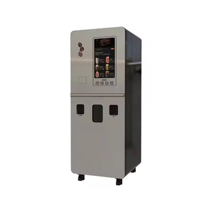 Machine à café commerciale automatique avec système de paiement par pièces, café fraîchement moulu et distributeur de gobelets - Product Image 1