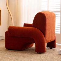 Fauteuil nordique de luxe personnalisé petit canapé simple pour appartement salon et salon tissu pour villas