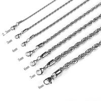 Cadena de Eslabones de Acero Inoxidable de 3-8 mm, Chapada en Oro, Resistente al Deslustre, Personalizada, Unisex, para Fiestas, Collar Elegante
