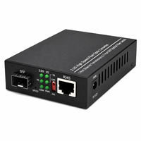 Convertisseur de média fibre optique SFP 2.5G OEM ODM 1 RJ45 1 Port Fibre Monomode Multimode pour FTTH CCTV Centre de Données 100M 1000M 2500Mbps