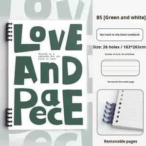 Cuaderno Americano Retro B5 de Hojas Sueltas A5 Desmontable, Anti-rayaduras, A4 Simple, Diario DIY para Estudiantes - Product Image 6