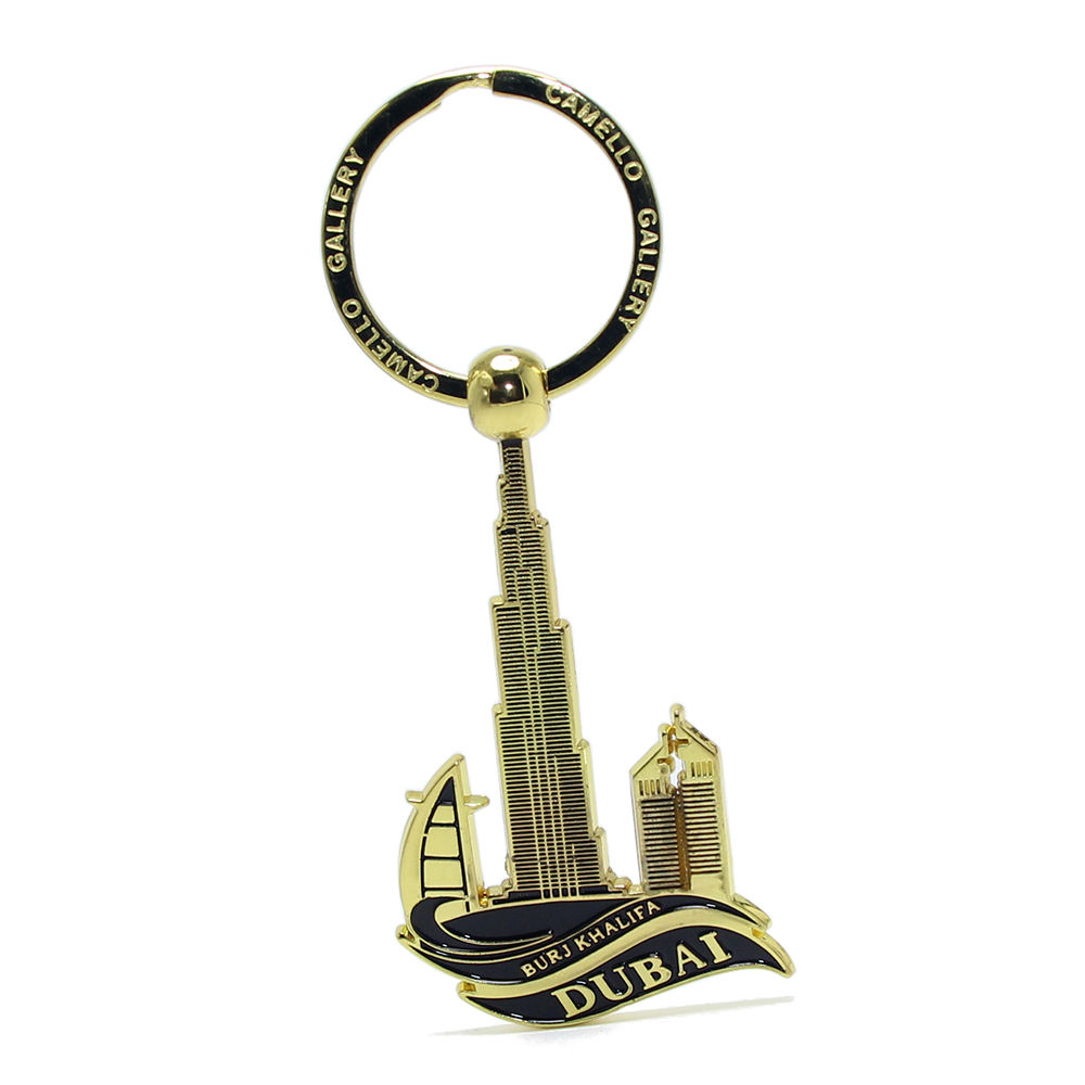 Dubai Burj Khalifa Tower Keyring UAE Tourism Souvenirs Teacher Student  Gifts Women Key Chain Holder Camel Custom Dubai Keychain