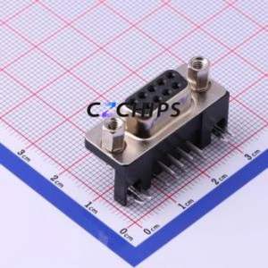 9681535613 D-Sub/VGA Connector Bent Lead Through Hole Connector Female 9P Right Angle Insert 2 - Product Image 1