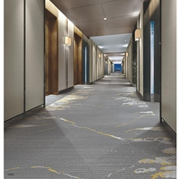 Alfombra de Hotel de Grado Comercial, Antideslizante, de Lana/Nylon Jacquard de Alta Resistencia, de Pelo Alto y Grueso para Vestíbulos, Pasillos y Corredores