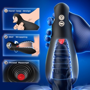 Masturbador Masculino con 10 Vibraciones y <span class=keywords><strong>5</strong></span> Simulaciones de Lengua, Bomba Entrenadora de Pene con Asa en Lazo para Entrenamiento y Prolongación de la Resistencia, 360 ° - Product Image 5