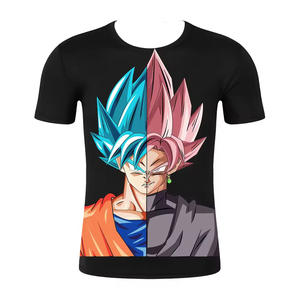 T-shirt Estiva Personalizzata da Uomo con Stampa 3D, Magliette Cool <span class=keywords><strong>Anime</strong></span>, Streetwear, T-shirt Oversize da Uomo, Taglie Forti, T-shirt Goku Pour Hommes - Product Image 4