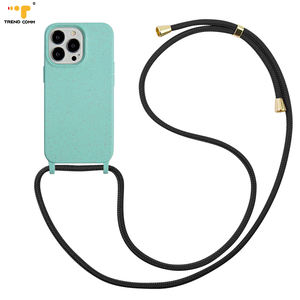 Étuis de téléphone portable Trendcomm <span class=keywords><strong>avec</strong></span> <span class=keywords><strong>cordon</strong></span> tour de cou et dragonne pour <span class=keywords><strong>iPhone</strong></span> <span class=keywords><strong>13</strong></span>/14/15/16/17 Pro, en TPU souple antichoc, style urbain - Product Image 2